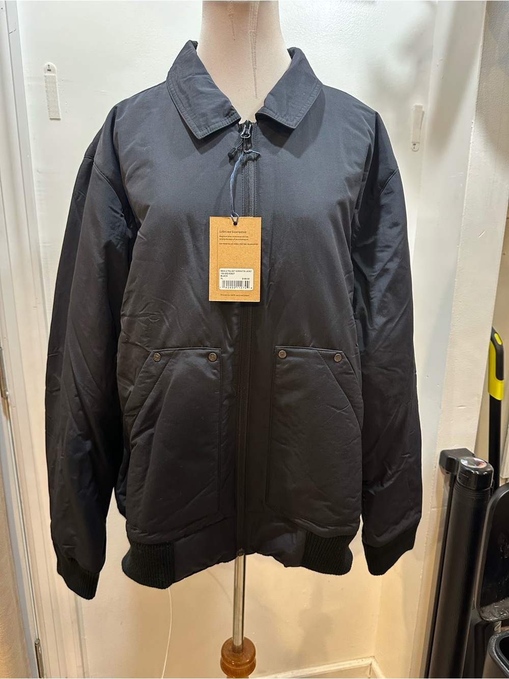 United By Blue Black Quilted Bomber Jacket